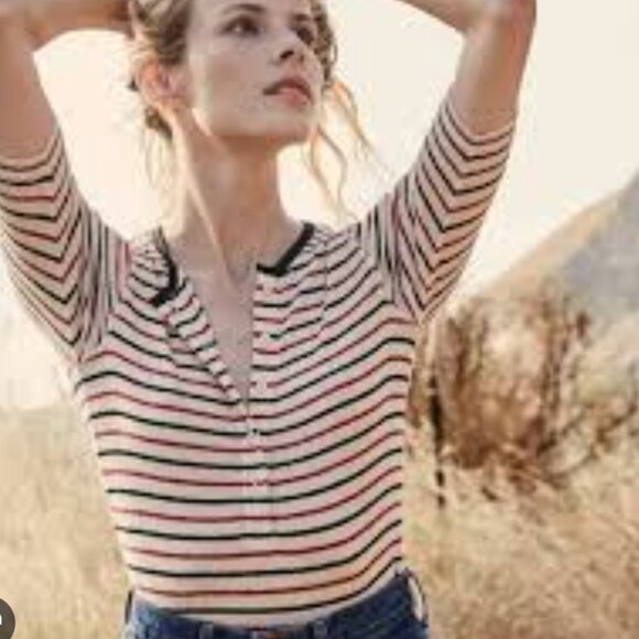 Doen Lucia Tee - Riviera Stripe - XS - Picture 1 of 3